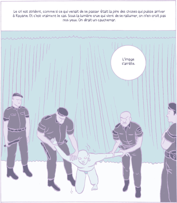 Viñeta del libro 'L'intranquille' de Joseph Kai